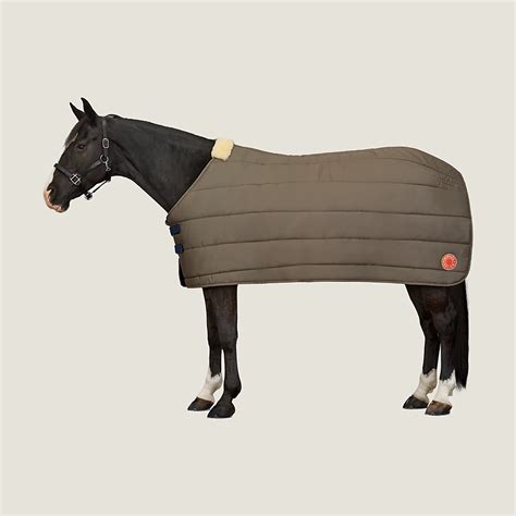 Hermes Doudou Winter Horse Blanket Kaki 